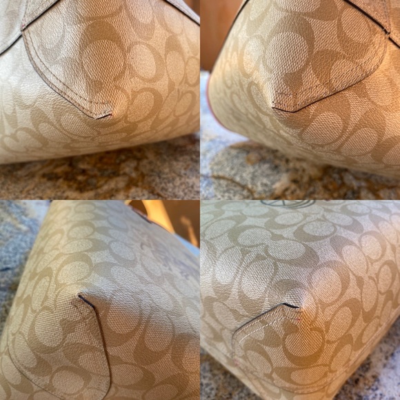 SOLD Coach Reversible Horse Carriage Hearts City Tote 91011 - Picture 14 of 16